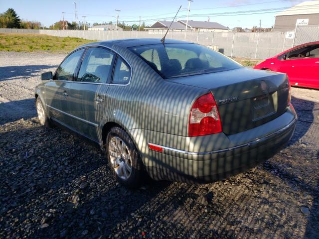 WVWSH23B12P015448 - 2002 VOLKSWAGEN PASSAT GLS TEAL photo 3