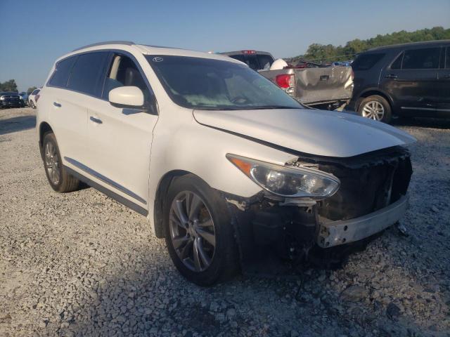 5N1AL0MN3DC335786 - 2013 INFINITI JX35 WHITE photo 1