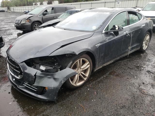 5YJSA1H26FF085938 - 2015 TESLA MODEL S 85 GRAY photo 2