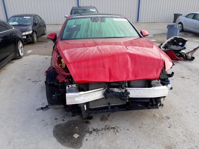 5NPEH4J28MH102354 - 2021 HYUNDAI SONATA LIM RED photo 9