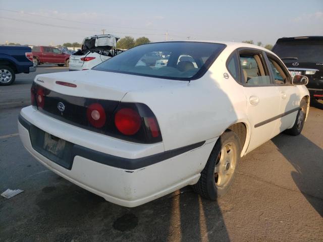 2G1WF52E349401948 - 2004 CHEVROLET IMPALA WHITE photo 4