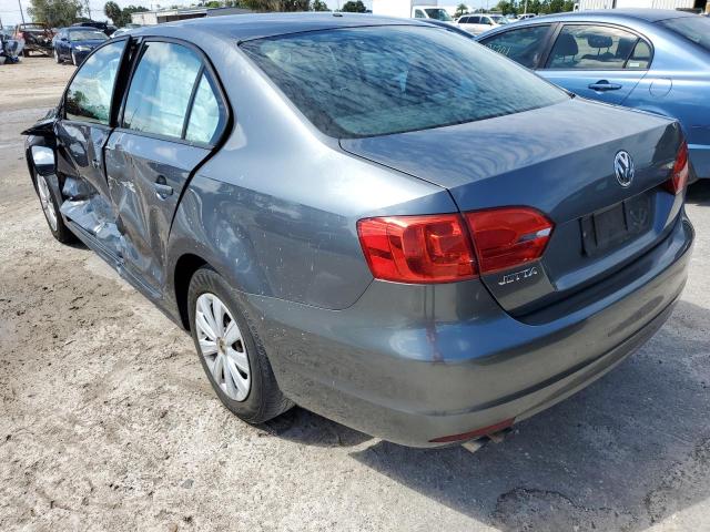 3VW1K7AJ9EM353658 - 2014 VOLKSWAGEN JETTA BASE 灰色 照片 3