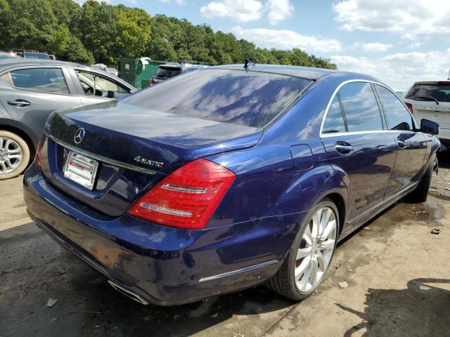 WDDNG8GB1BA406220 - 2011 MERCEDES-BENZ S BLUE photo 4