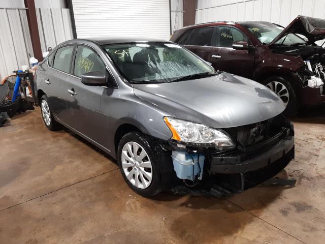 3N1AB7AP2FY253597 - 2015 NISSAN SENTRA S GRAY photo 1