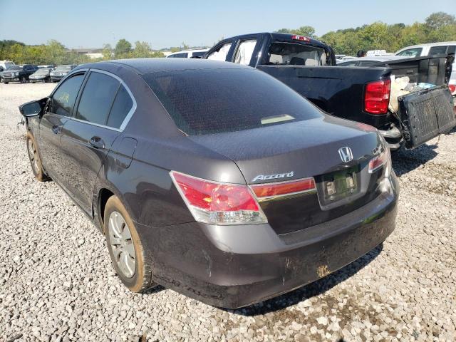 1HGCP2F30BA128498 - 2011 HONDA ACCORD LX GRAY photo 3