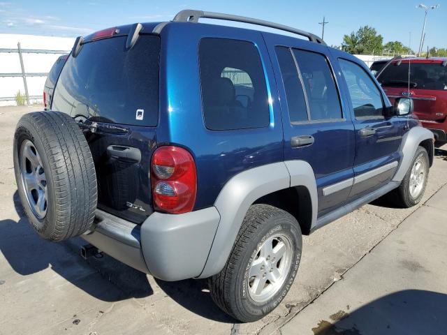 1J4GL48K25W526390 - 2005 JEEP LIBERTY SP BLUE photo 4