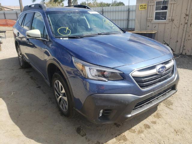 4S4BTAFCXM3207244 - 2021 SUBARU OUTBACK PR BLUE photo 1