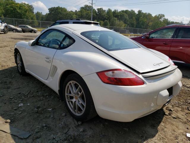 WP0AA29897U762381 - 2007 PORSCHE CAYMAN S WHITE photo 3