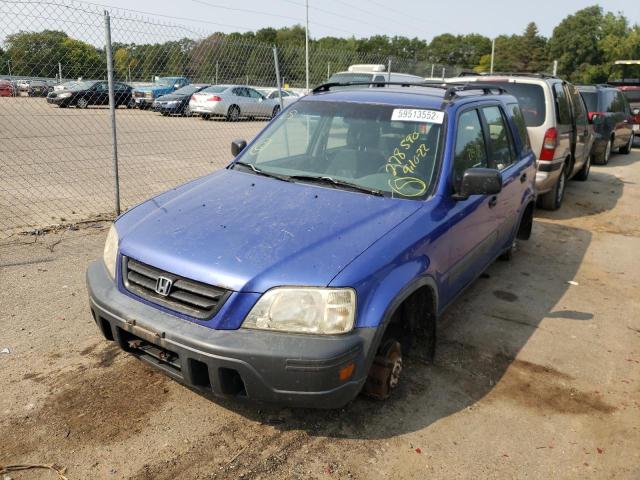 JHLRD17441C005585 - 2001 HONDA CR-V LX BLUE photo 2