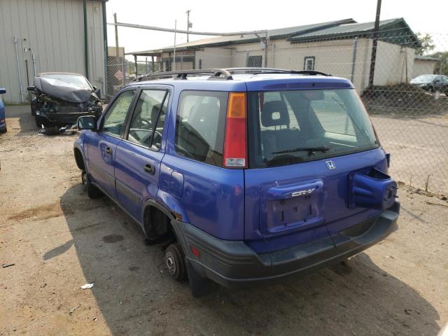 JHLRD17441C005585 - 2001 HONDA CR-V LX BLUE photo 3