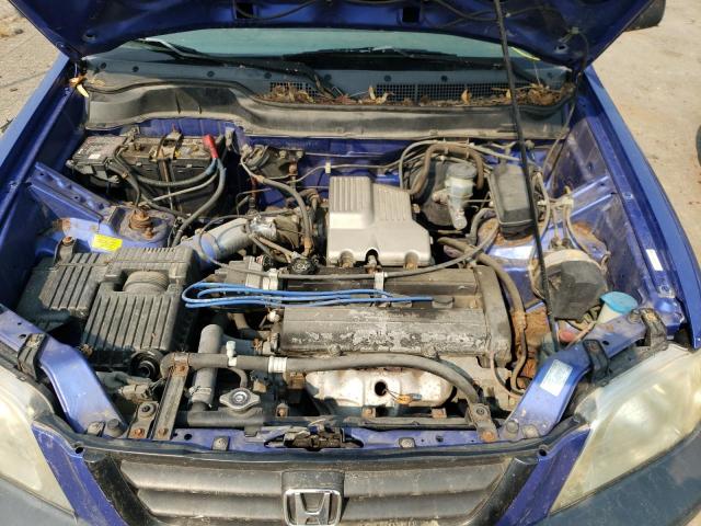 JHLRD17441C005585 - 2001 HONDA CR-V LX BLUE photo 7