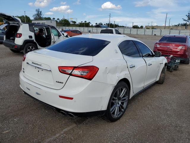 ZAM57RTA2F1132959 - 2015 MASERATI GHIBLI S WHITE photo 4