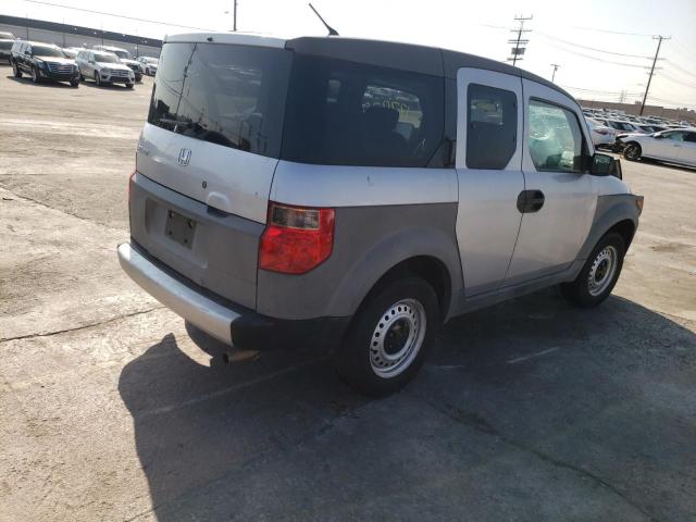 5J6YH18213L015403 - 2003 HONDA ELEMENT DX SILVER photo 4