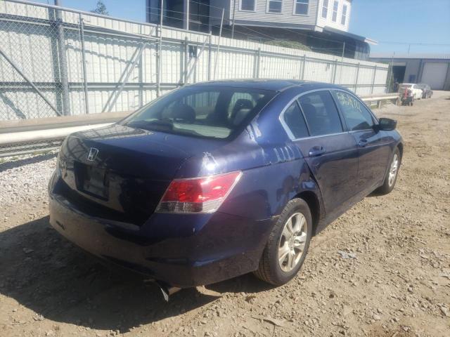 1HGCP26448A123225 - 2008 HONDA ACCORD LXP BLUE photo 4