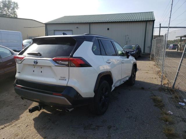 JTME6RFV7MJ005515 - 2021 TOYOTA RAV4 XSE WHITE photo 4