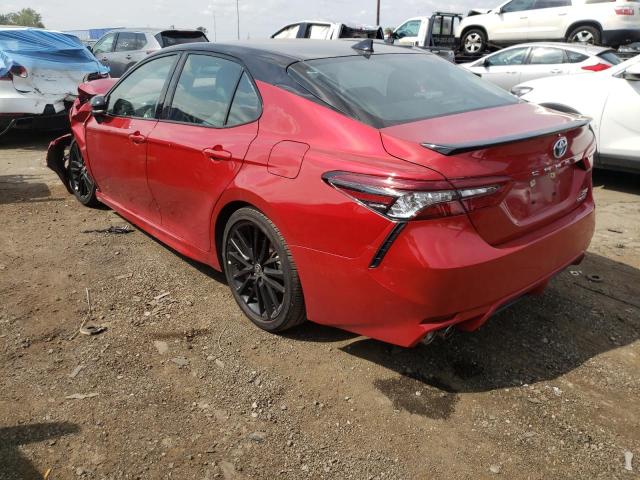 4T1K31AKXMU020742 - 2021 TOYOTA CAMRY XSE RED photo 3