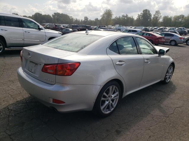 JTHBK262575036379 - 2007 LEXUS IS 250 SILVER photo 4