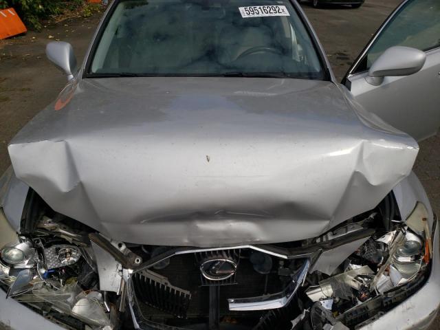 JTHBK262575036379 - 2007 LEXUS IS 250 SILVER photo 7