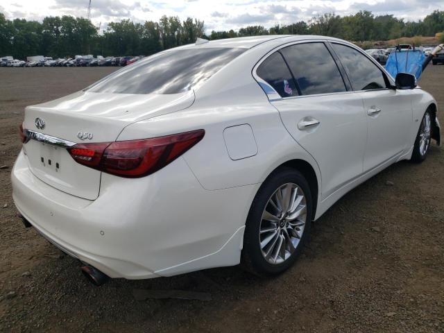 JN1EV7AR5JM443089 - 2018 INFINITI Q50 LUXE WHITE photo 4