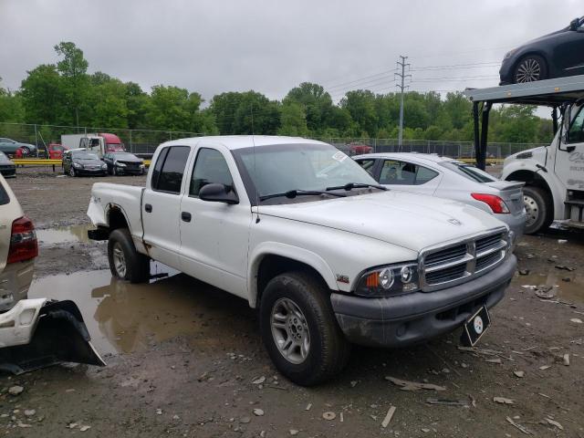 1D7HG38N24S770605 - 2004 DODGE DAKOTA QUA WHITE photo 1