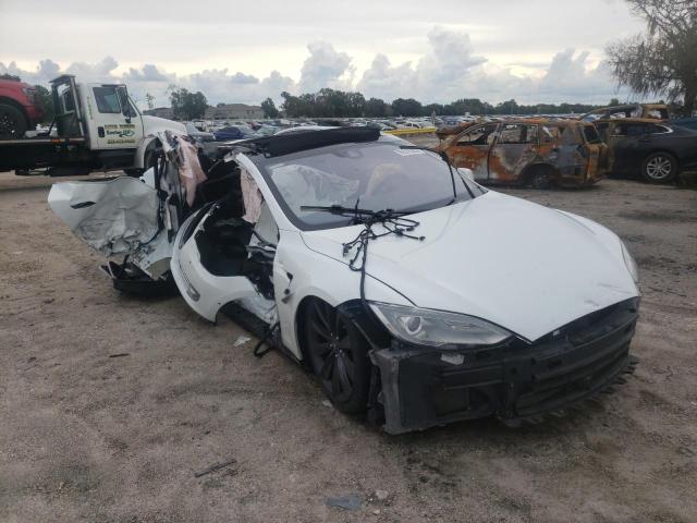 5YJSA1E13FF114307 - 2015 TESLA MODEL S Սպիտակ լուսանկար 1