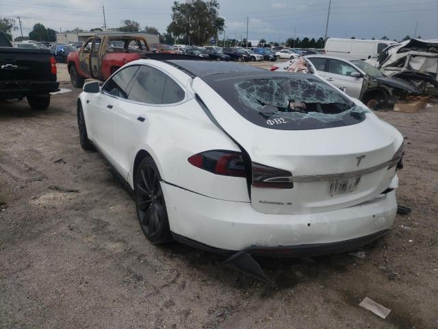 5YJSA1E13FF114307 - 2015 TESLA MODEL S Սպիտակ լուսանկար 3