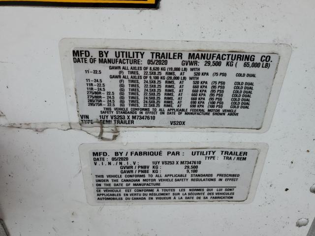 1UYVS253XM7347610 - 2021 UTILITY TRAILER Սև լուսանկար 10