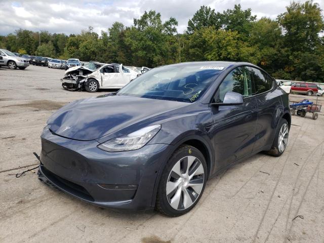 5YJYGDEE0MF077310 - 2021 TESLA MODEL Y Graphite photo 2