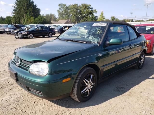 3VWDC21V61M810341 - 2001 VOLKSWAGEN CABRIO GLX 绿色 照片 2