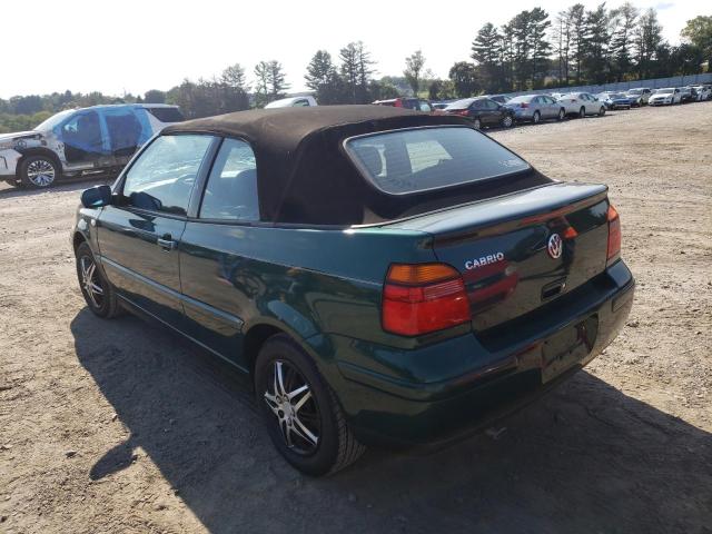 3VWDC21V61M810341 - 2001 VOLKSWAGEN CABRIO GLX 绿色 照片 3