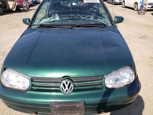 3VWDC21V61M810341 - 2001 VOLKSWAGEN CABRIO GLX 绿色 照片 9