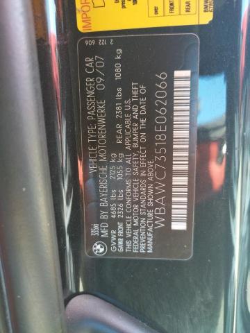 WBAWC73518E062066 - 2008 BMW 335 XI BLACK photo 10