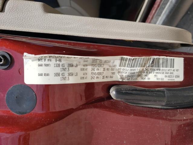 1J8HH58207C530937 - 2007 JEEP COMMANDER 红色 照片 10