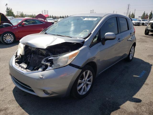 3N1CE2CP5EL371042 - 2014 NISSAN VERSA NOTE SILVER photo 2