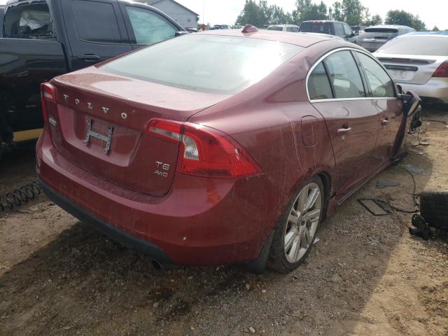 YV1902FH0C2091046 - 2012 VOLVO S60 T6 BURGUNDY photo 4