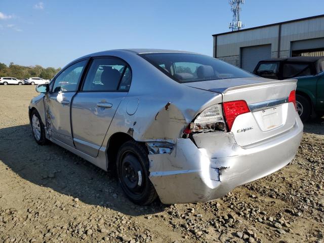 2HGFA16689H306334 - 2009 HONDA CIVIC LX-S ვერცხლისფერი ფოტო 3