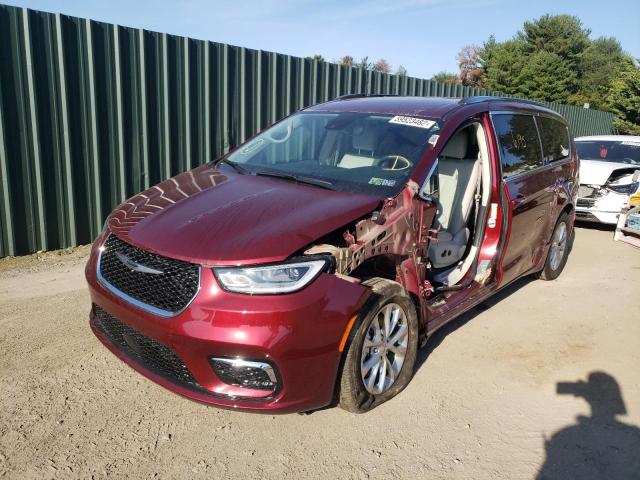 2C4RC1BG8MR576414 - 2021 CHRYSLER PACIFICA T BURGUNDY photo 2