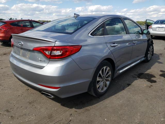 5NPE34AF4HH564062 - 2017 HYUNDAI SONATA SPO GRAY photo 4