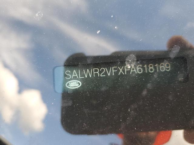 SALWR2VFXFA618169 - 2015 LAND ROVER RANGE ROVE WHITE photo 10