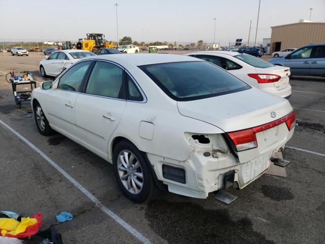 KMHFC46F27A140572 - 2007 HYUNDAI AZERA SE WHITE photo 3