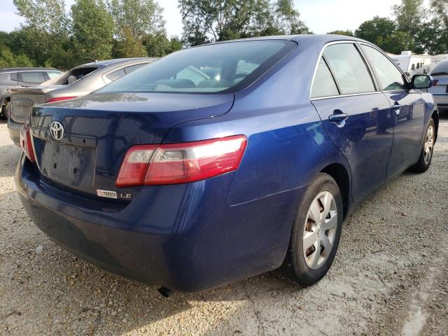 4T1BE46K27U087232 - 2007 TOYOTA CAMRY CE BLUE photo 4