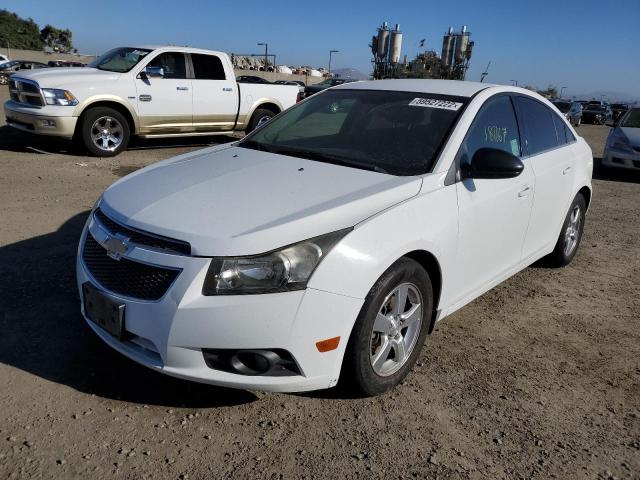 1G1PF5SC4C7107378 - 2012 CHEVROLET CRUZE LT WHITE photo 2