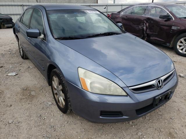 1HGCM66497A016315 - 2007 HONDA ACCORD SEI BLUE photo 1