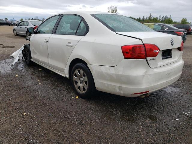 3VW2K7AJ7DM300329 - 2013 VOLKSWAGEN JETTA BASE Սպիտակ լուսանկար 3