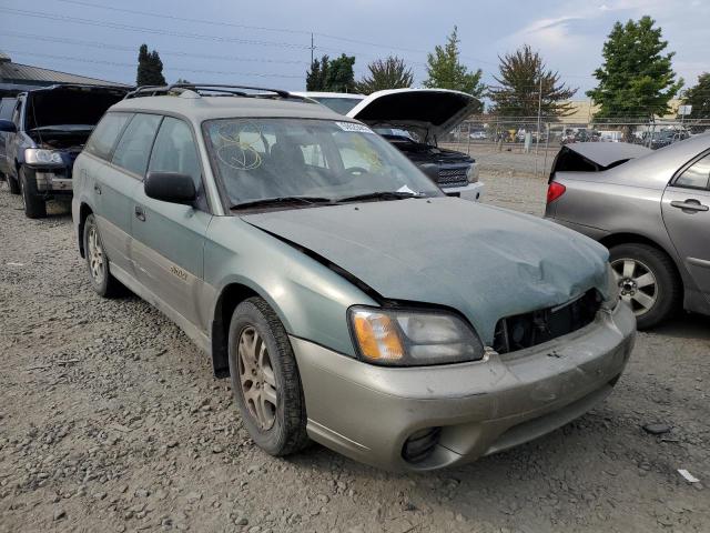 4S3BH675837628941 - 2003 SUBARU LEGACY OUT GREEN photo 1