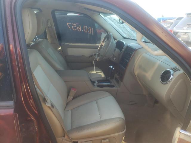 1FMEU6EE9AUA52735 - 2010 FORD EXPLORER E BURGUNDY photo 5