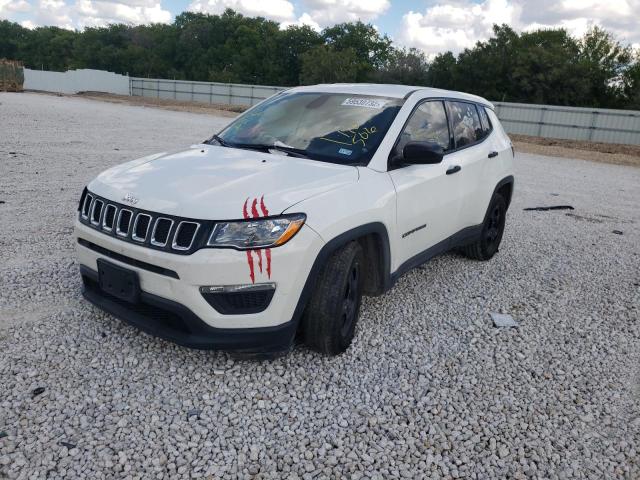 3C4NJCAB5LT110506 - 2020 JEEP COMPASS SP WHITE photo 2