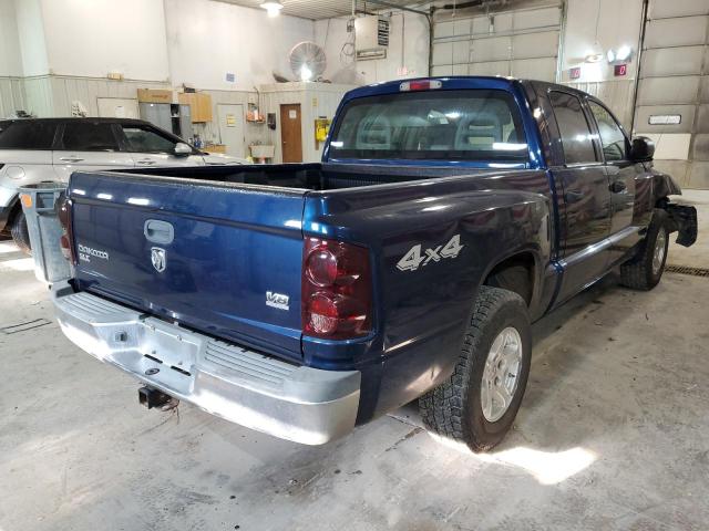 1D7HW48N36S534427 - 2006 DODGE DAKOTA QUA BLUE photo 4