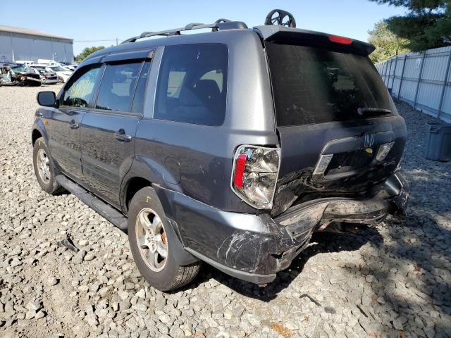 2HKYF18476H538320 - 2006 HONDA PILOT GRAY photo 3