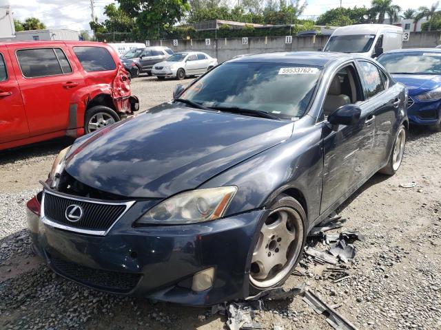 JTHBK262175041336 - 2007 LEXUS IS 250 GRAY photo 2